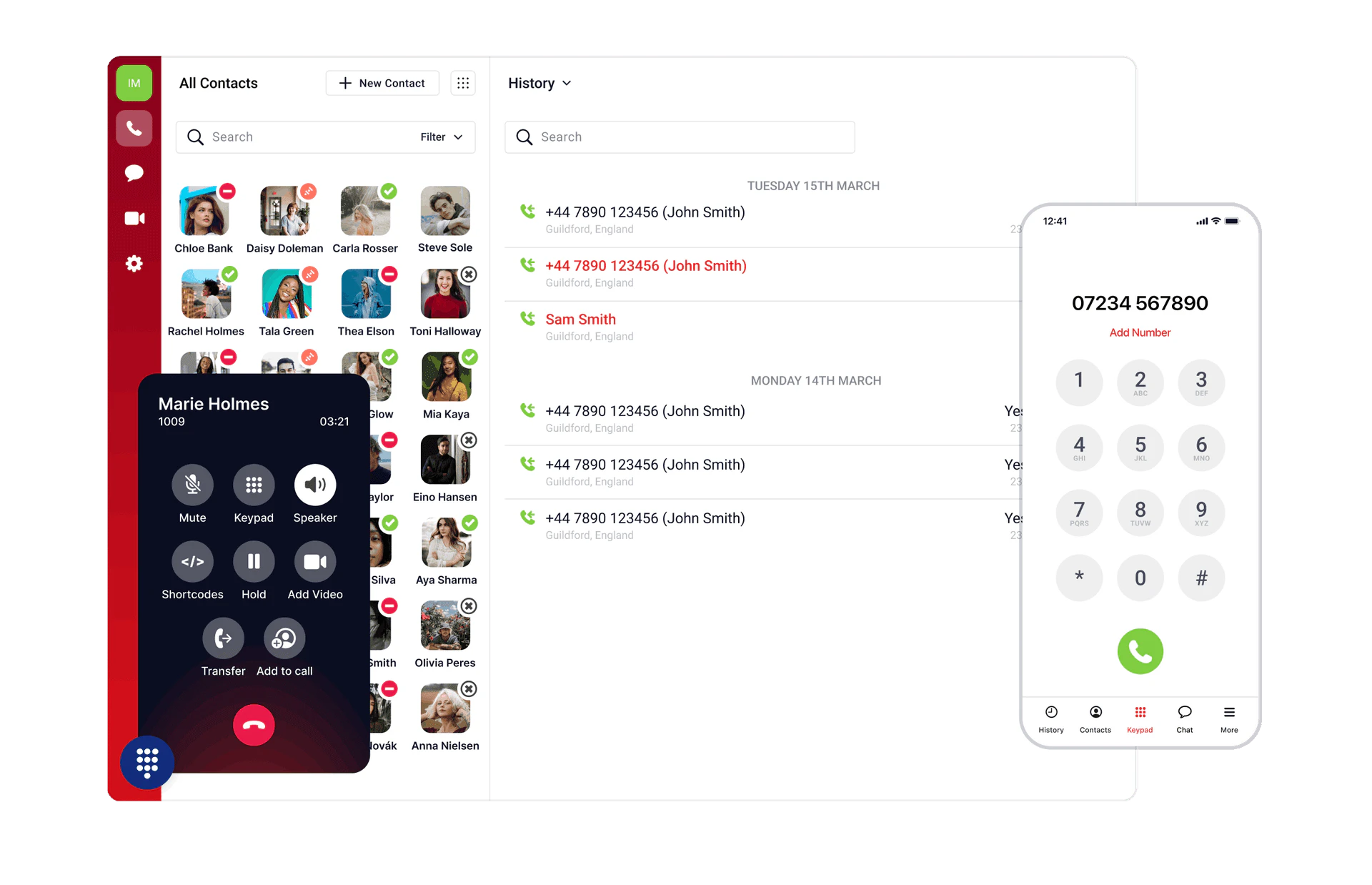 screenshot of CallSwitch One